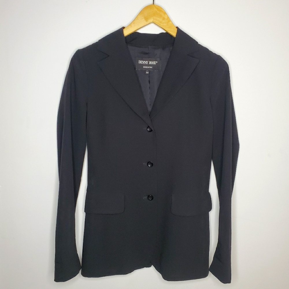 DENNY ROSE black long blazer